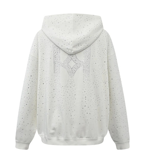 Birth of Royal Child 20k Swarovksi Diamond Hoodie White