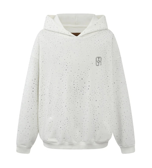 Birth of Royal Child 20k Swarovksi Diamond Hoodie White